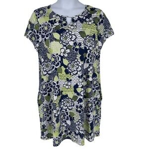 Larky Lark‎ Floral Print Shift Dress Multicolor Size XL